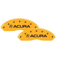 MGP 39022SACUYL Caliper Cover - Yellow Powdercoat, Aluminum, Dir
