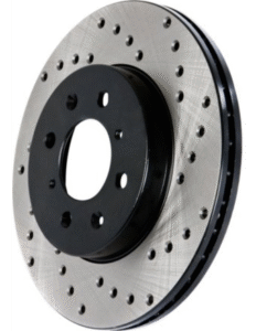 StopTech Sport 128.40090R Brake Disc - Cross-drilled and Slotted