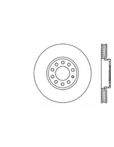 Centric Premium High Carbon 125.33110 Brake Disc - Natural Plain