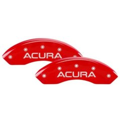 MGP 39022SACURD Caliper Cover - Red Powdercoat, Aluminum, Direct