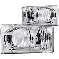 Anzo Driver And Passenger Side (Set Of 2) Headlight Anzo Crystal