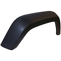 Crown Rear, Passenger Side Fender Flares-Black,Thermoplastic,Fla