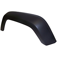 Crown Front, Driver Side Fender Flares-Black,Thermoplastic,Flat
