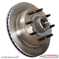 Motorcraft Front, Driver Or Passenger Side Brake Disc-Plain Surf