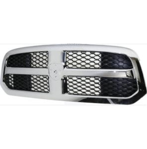 Replacement Grille - REPD070178Q - Chrome Shell w/ Textured Blac